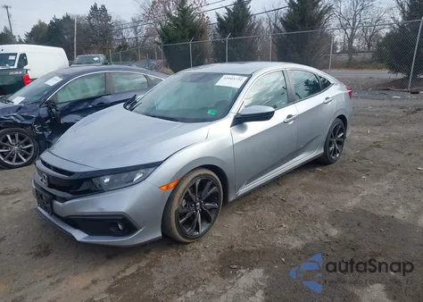 2020 Honda Civic Sport z USA, uszkodzony, nr VIN 2HGFC2F89LH557839